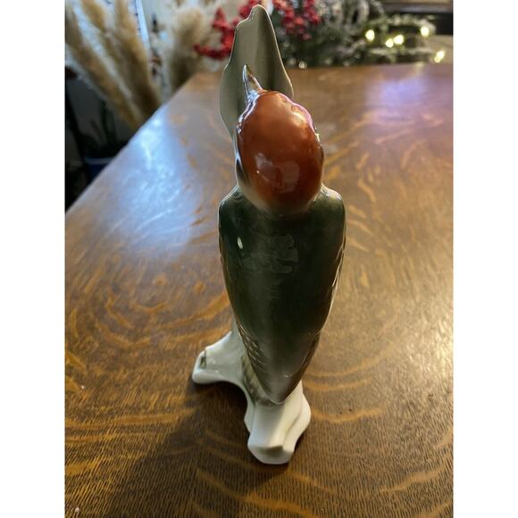 Vintage Gerould Porsellan Bavaria West Germany Porcelain Flicker Woodpecker - Picture 4 of 7